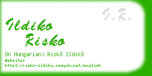 ildiko risko business card