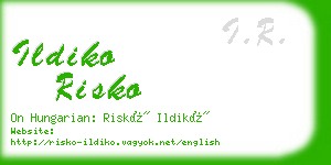 ildiko risko business card